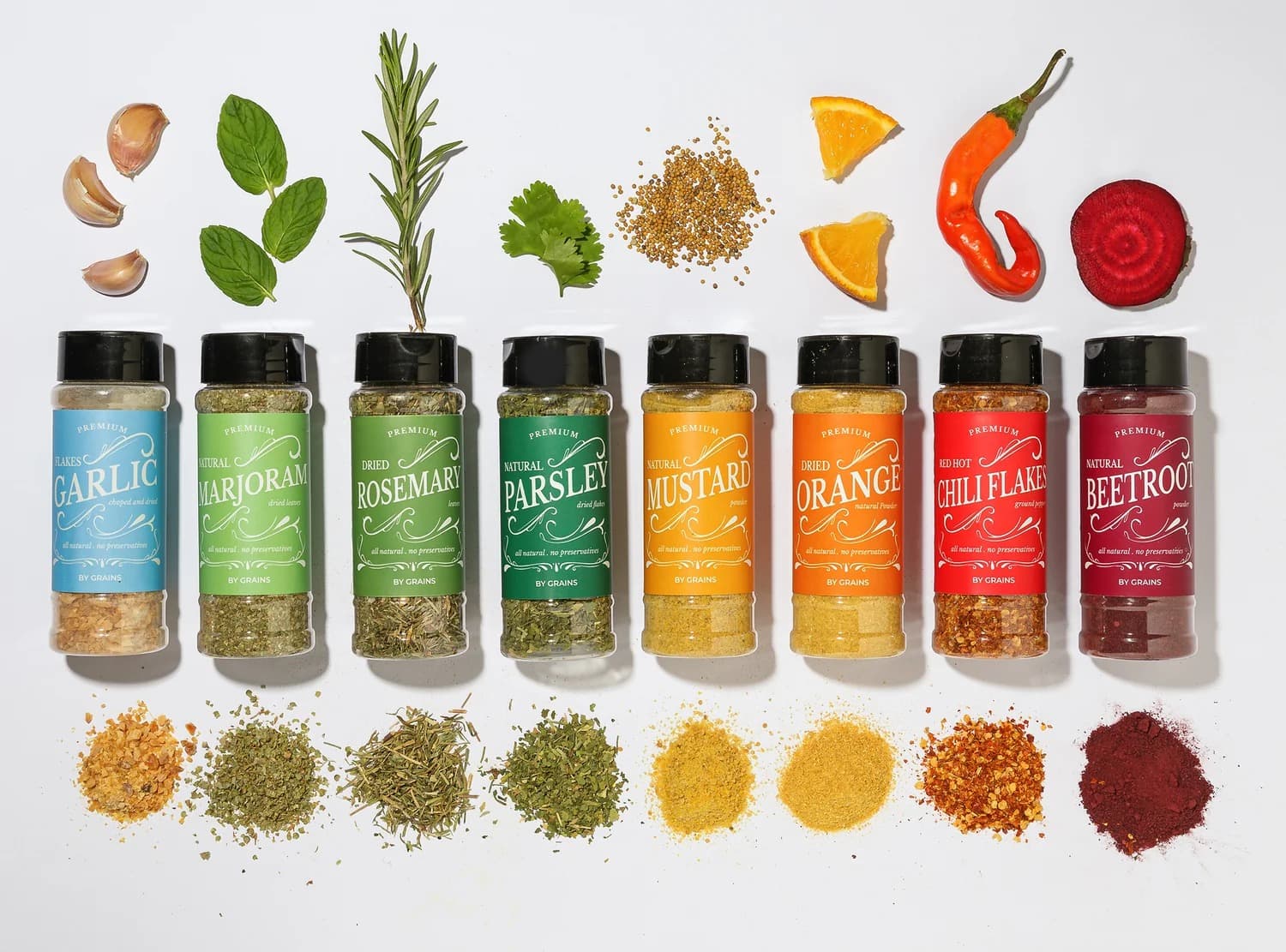 Spices, Grain and Seeds